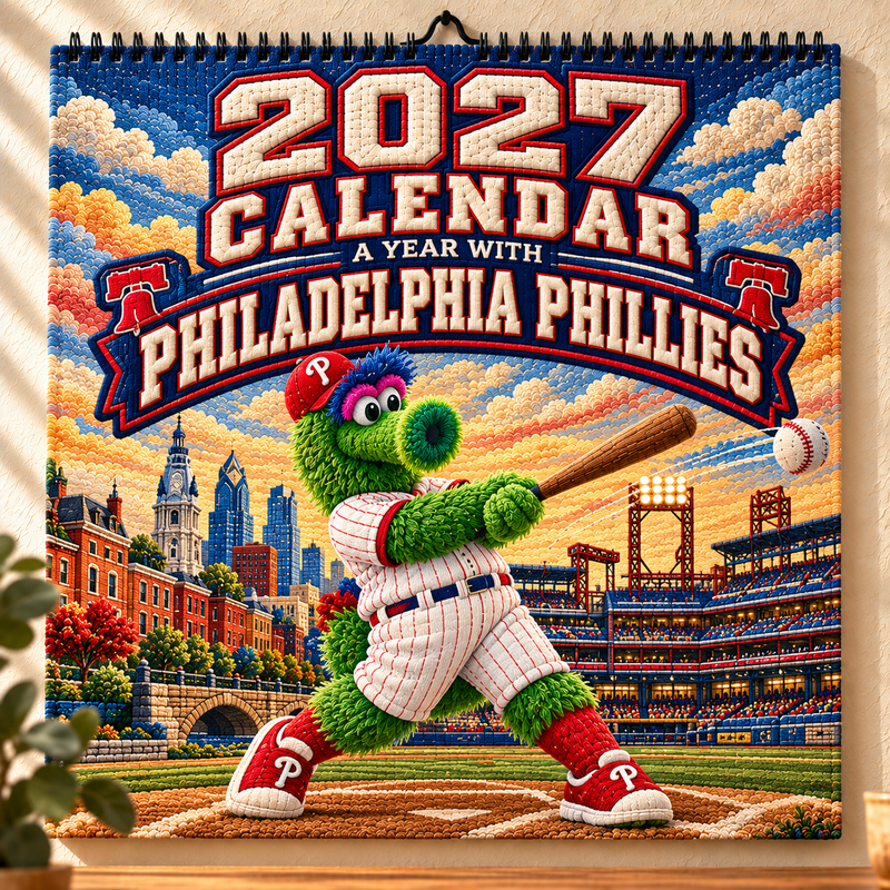 Philadelphia Baseball Fan 2027 Wall Calendar