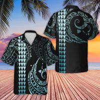 Polynesian Tribal Hawaiian Shirt | Pacific Island Print with Map Design | Premium Woven Polyester | Tropical Vacation Gift for Men