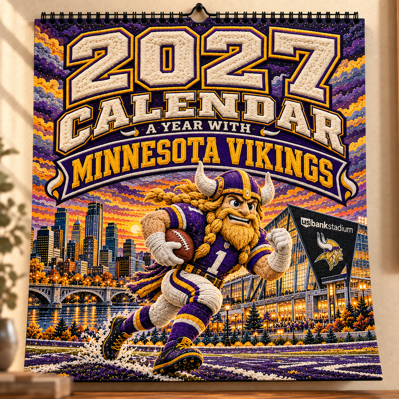 Minnesota Football Fan 2027 Wall Calendar