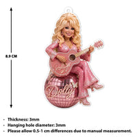 Pink Disco Ball Country Singer Acrylic Ornament