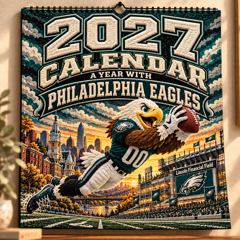 Philadelphia Football Fan 2027 Wall Calendar