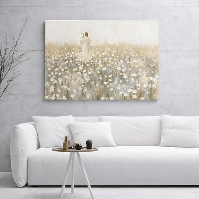 Jesus With Lamb Wall Art | Biblical Shepherd Canvas Print | Premium 1.25-Inch Gallery Wrap | Christian Home Decor & Religious Gift