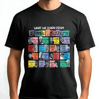 Black History Month T-Shirt | Inspirational African American Icons Graphic | Premium Cotton Unisex Tee | Gift for Teachers and History Students