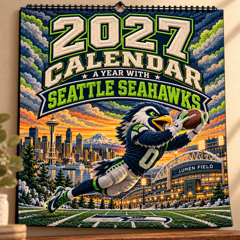 Seattle Football Fan 2027 Wall Calendar