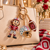 Ohio State Football Fan Bag Charm Set