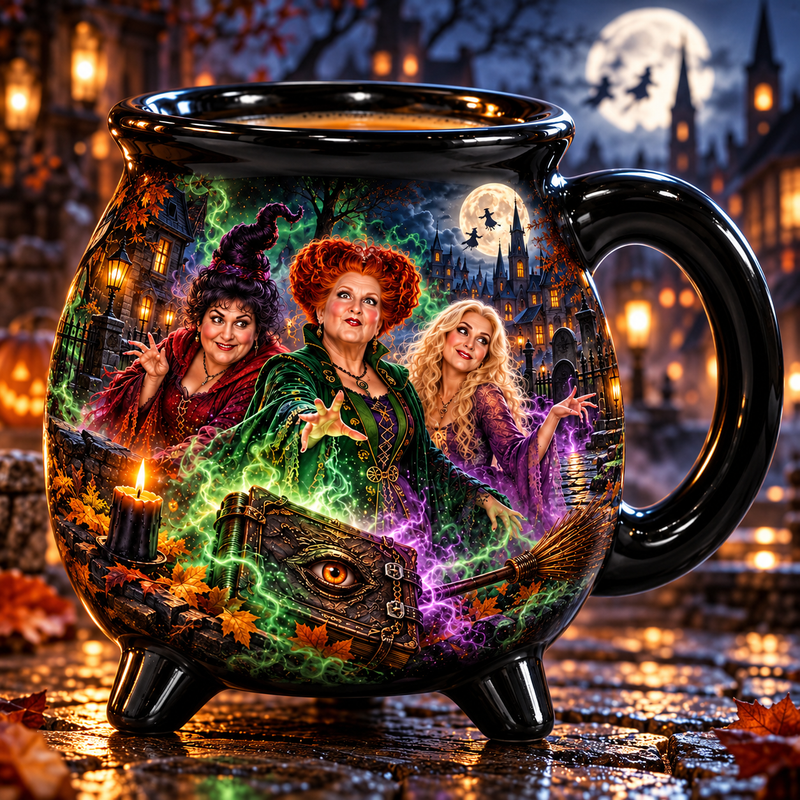 Salem Sisters Cauldron Mug