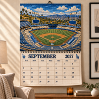 Los Angeles Baseball Fan 2027 Wall Calendar