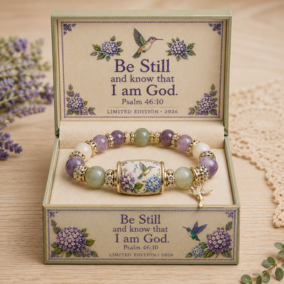 Hummingbird Garden Faith Bracelet