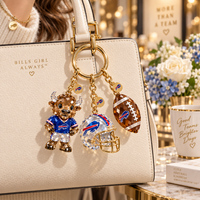 Buffalo Football Fan Bag Charm Set