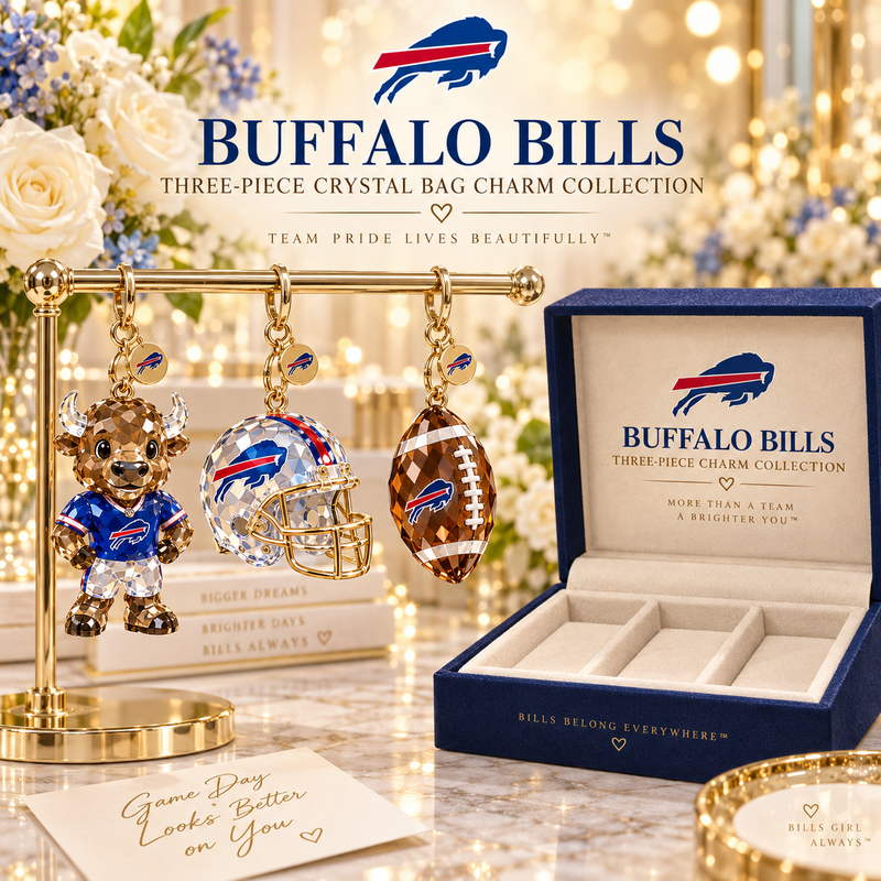 Buffalo Football Fan Bag Charm Set