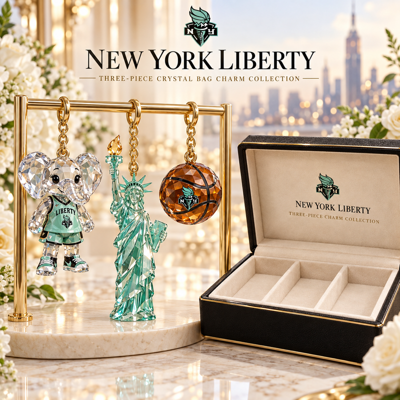 New York Basketball Fan Bag Charm Set