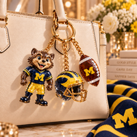 Michigan Football Fan Bag Charm Set