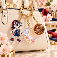 Washington Basketball Fan Bag Charm Set