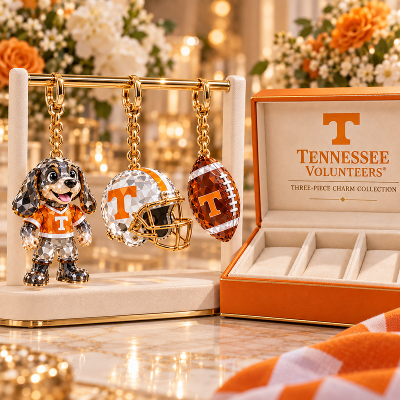 Tennessee Football Fan Bag Charm Set