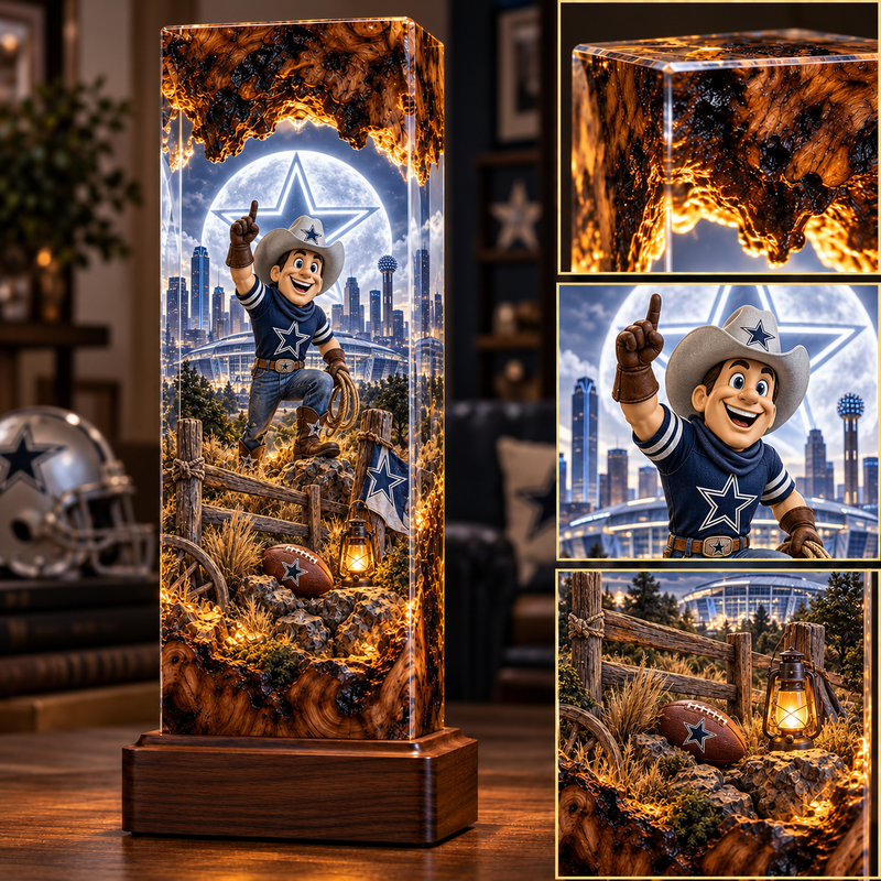 Dallas Football Story Cube Resin Lamp