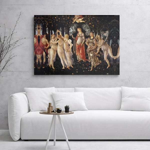 Sandro Botticelli Primavera Canvas Print | Renaissance Fine Art Wall Decor | Premium Gallery Wrapped Canvas | Elegant Gift fo