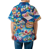 Las Vegas Bingo Hawaiian Shirt | Casino Night Graphic Print | Lightweight Woven Polyester | Fun Birthday Gift For Bingo Players And Gamblers
