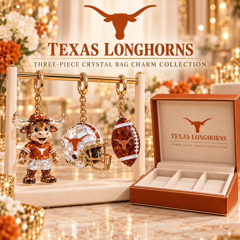 Texas Football Fan Bag Charm Set