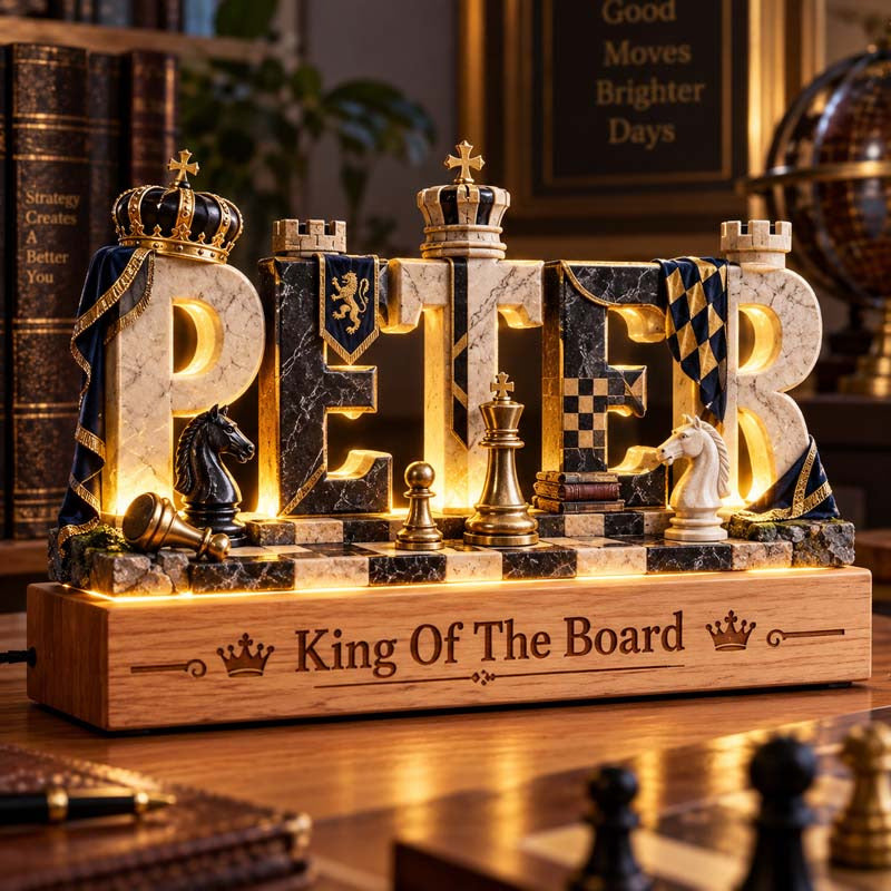 Personalized Chess Name Night Light