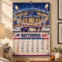 Buffalo Football Fan 2027 Wall Calendar
