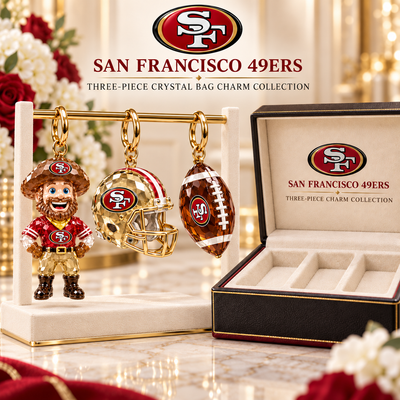 San Francisco Football Fan Bag Charm Set