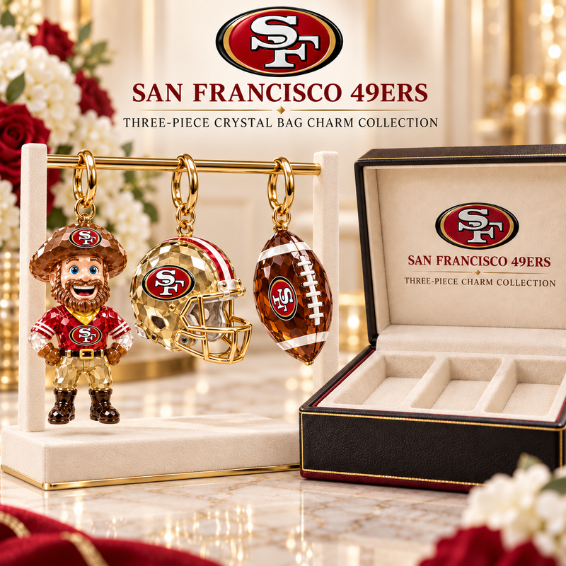 San Francisco Football Fan Bag Charm Set