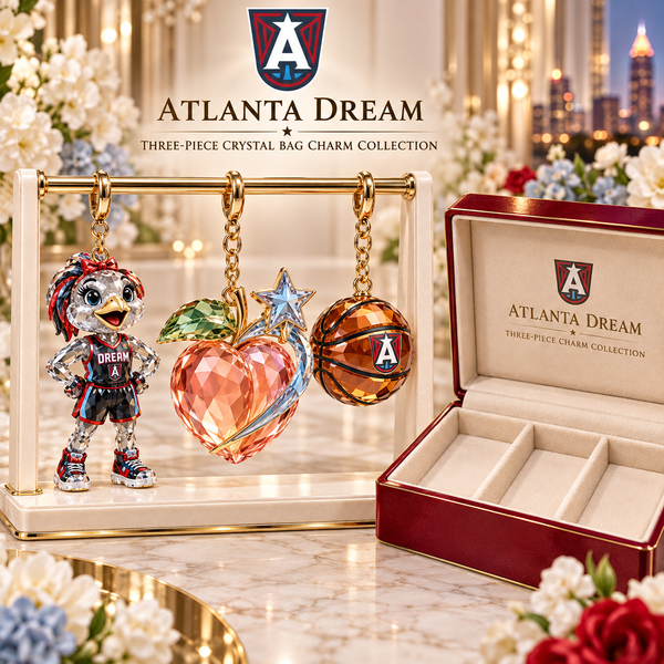 Atlanta Basketball Fan Bag Charm Set
