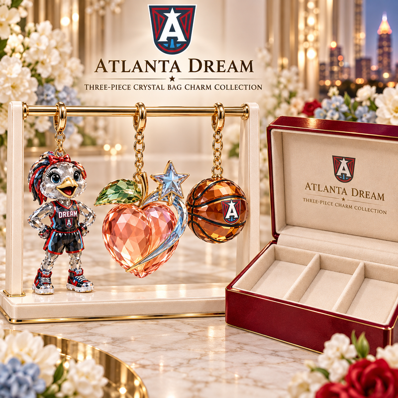 Atlanta Basketball Fan Bag Charm Set