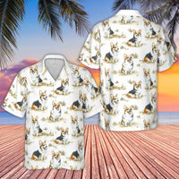 Corgi Hawaiian Shirt | Cute Dog Print Beach Top | Premium Lightweight Polyester | Perfect Gift For Dog Lovers And Pet Owners