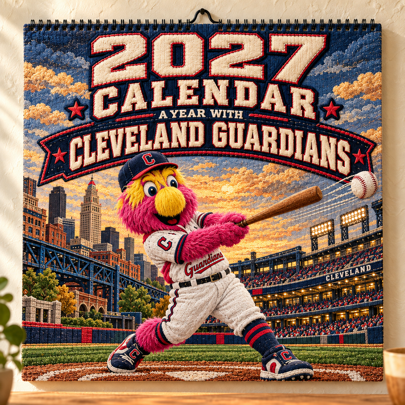 Cleveland Baseball Fan 2027 Wall Calendar