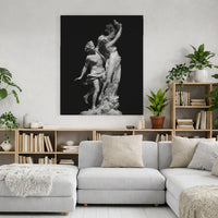 Apollo and Daphne Canvas Art | Gian Lorenzo Bernini Sculpture Print | Gallery Wrapped Premium Wall Decor | Classical Greek Mythology Gift for Home