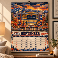 Denver Football Fan 2027 Wall Calendar