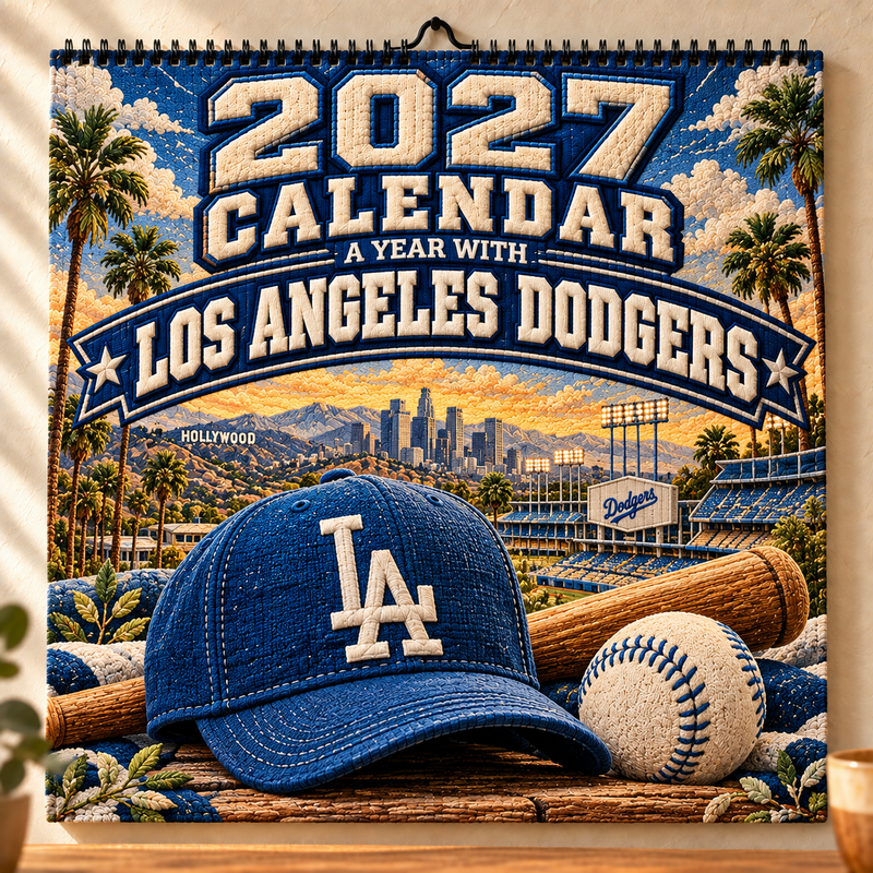 Los Angeles Baseball Fan 2027 Wall Calendar